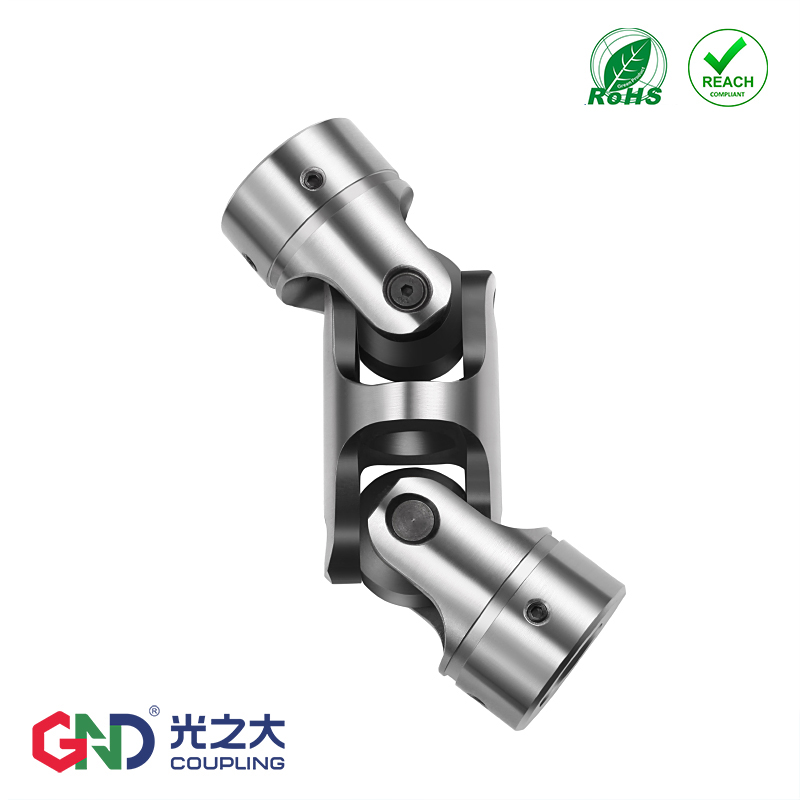HZ06单节万向节联轴器键槽顶丝型十字轴滑块大扭矩万向接头连接器