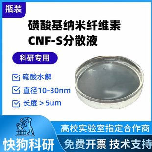 磺酸基纳米纤维素水分散液CNF-S水凝胶纤维素纳米纤维改性纤维素