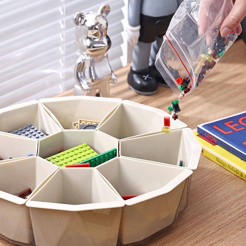 乐高积木收纳盒小颗粒可旋转分格儿童积木零件分类整理盒储物箱,收纳整理,桌面收纳盒,淘宝优惠券,粉丝福利购,淘宝优惠卷