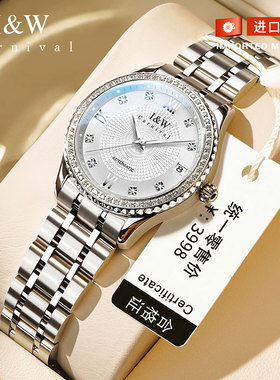 新年礼物iw爱沃驰女士手表女款机械表小众轻奢高级感送老婆女腕表
