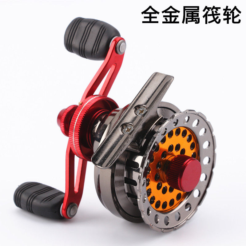 筏轮全金属筏钓轮6+1轴前打轮微铅鱼轮鱼线轮阀轮带泄力阀杆轮
