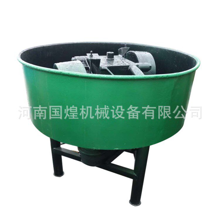 小型碾砂机轮碾式湿料机滚轮式轮碾机