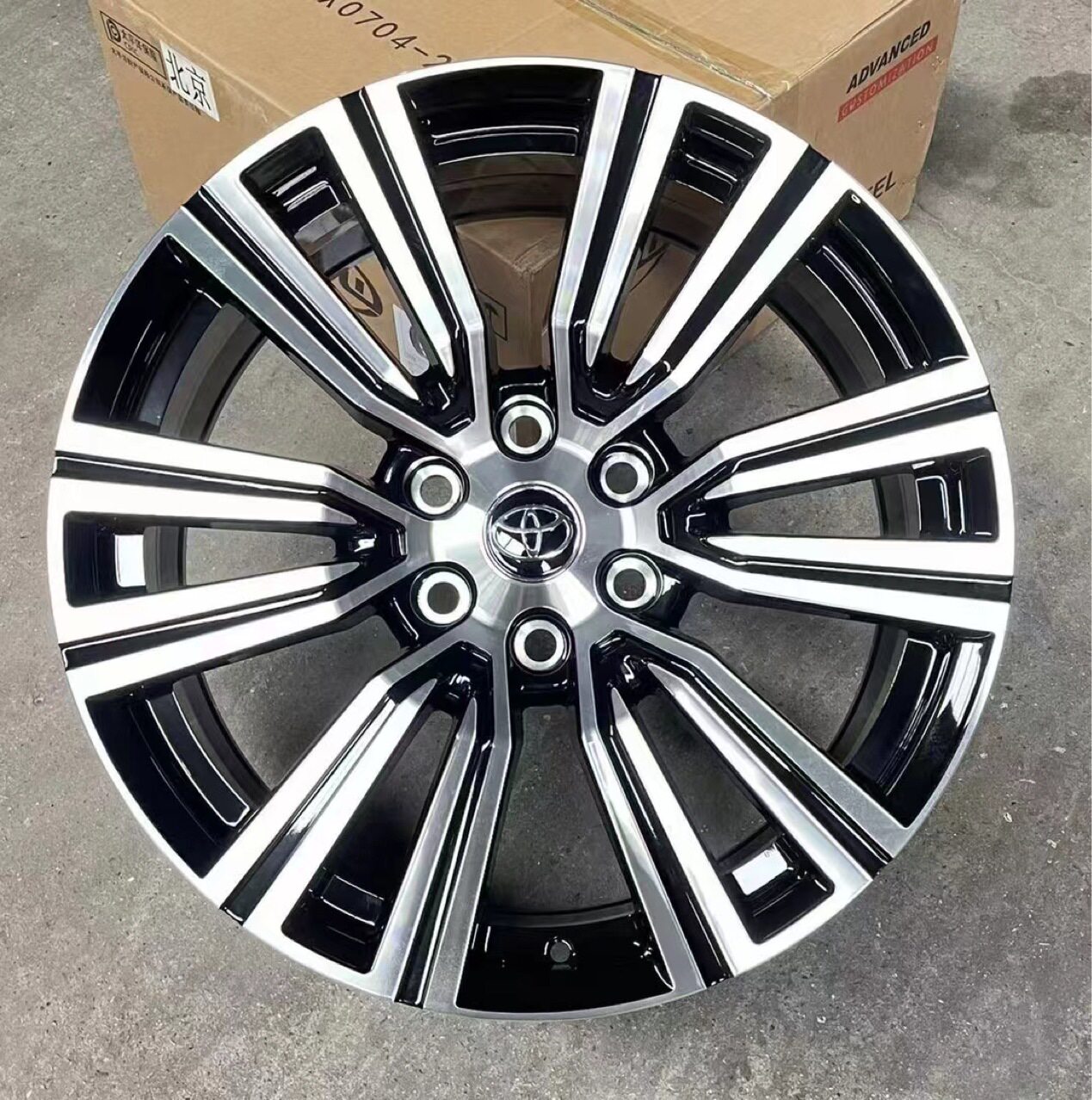 用于GX460 LX600 LC300 原装款铝合金轮毂锻造 20寸 黑色车面