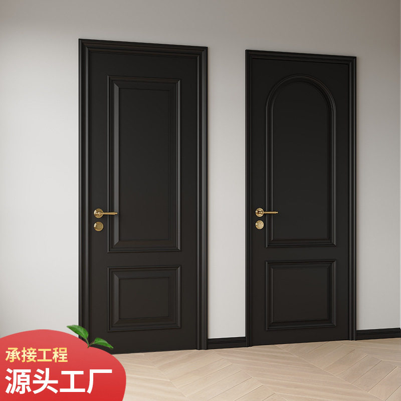 复合实木门室内门房门隔音抗压卧室门烤漆门简约雕花房间门批发