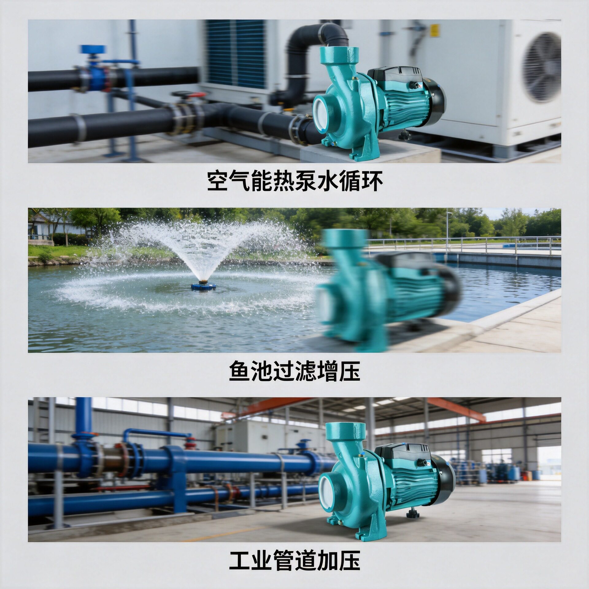 家用增压泵循环泵空气能低音自来水管道泵加压离心泵鱼池低噪节能