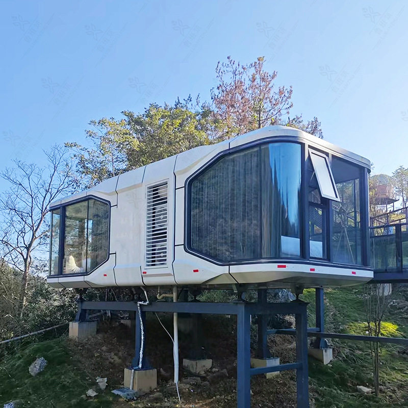 太空舱集装网红店营地度假浪漫茶吧屋可移动空间感集装箱咖啡店