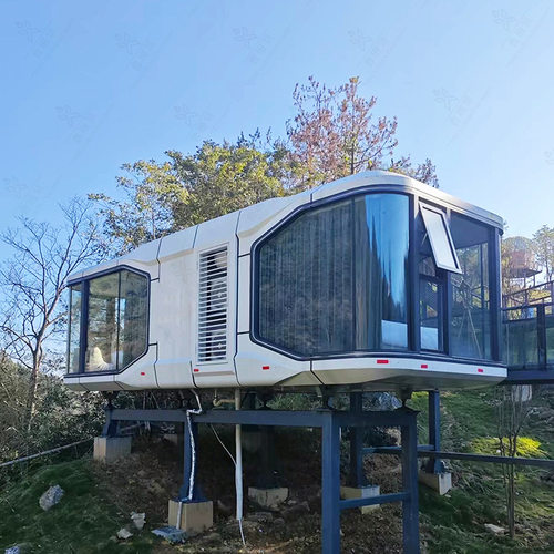 太空舱集装网红店营地度假浪漫茶吧屋可移动空间感集装箱咖啡店