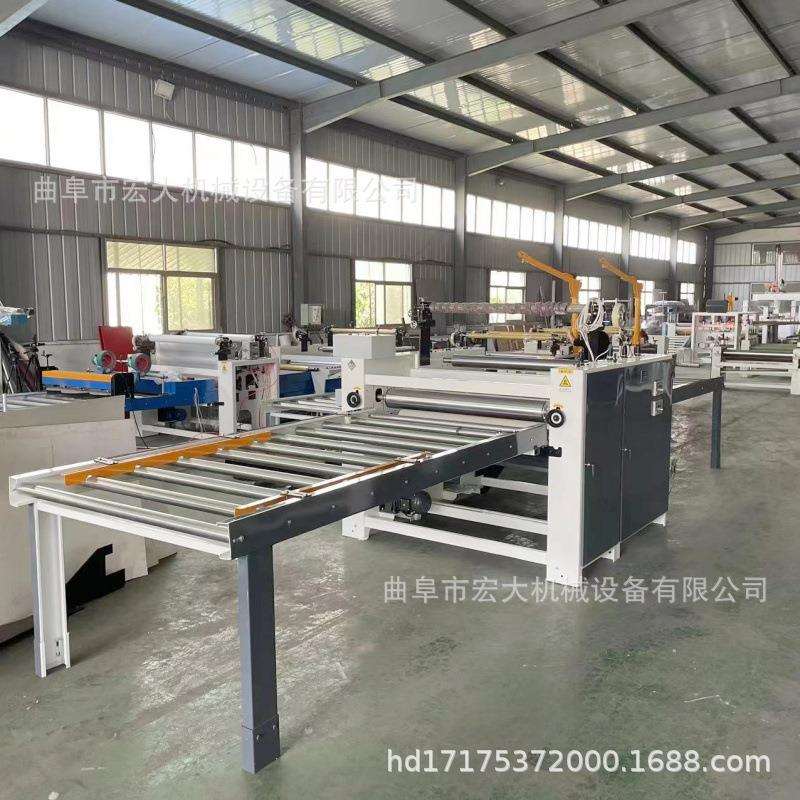 双面抗压抗击打耐用竹晶板贴面机双面密度板扇面贴纸机平贴机