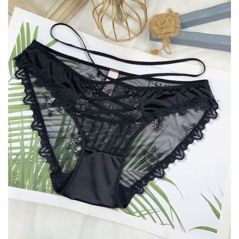 欧美交叉细带网纱性感三角裤 低腰缎面镂空蕾丝花边少女内裤 厂家,女士内衣/男士内衣/家居服,女三角裤,淘宝优惠券,粉丝福利购,淘宝优惠卷