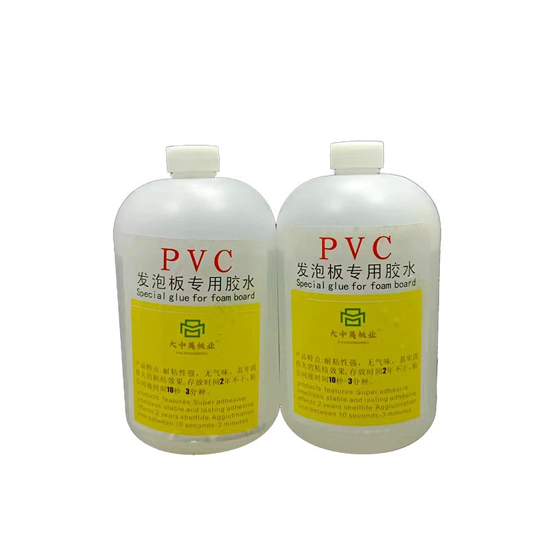 现货强力快干胶PVC发泡板专用胶水 500g大瓶低白化胶水塑料板木板图片