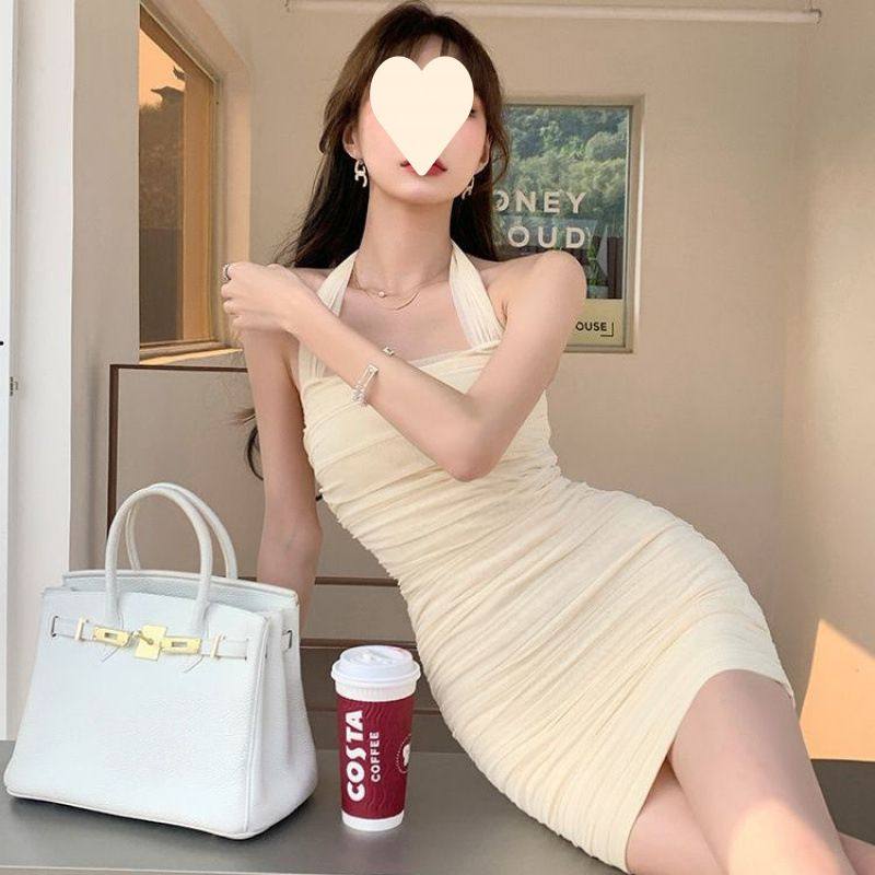 辣妹纯欲风修身露背气质网纱挂脖吊带连衣裙女性感紧身包臀短裙子,女装/女士精品,大码连衣裙,淘宝优惠券,粉丝福利购,淘宝优惠卷