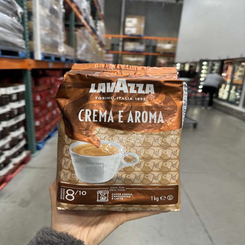 现货加拿大Lavazza拉瓦萨乐维萨咖啡豆中度烘焙意式醇香1kg