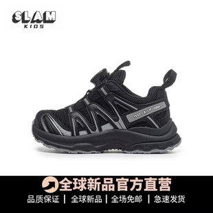儿童运动鞋黑色2025冬季新款女童户外鞋登山鞋防滑耐磨男童老爹鞋