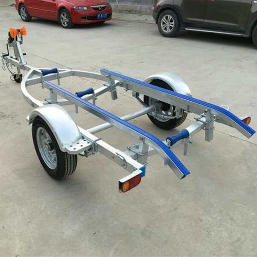 RB330摩托艇橡皮艇木条排轮万向轮拖车各种型号拖车热镀锌防锈