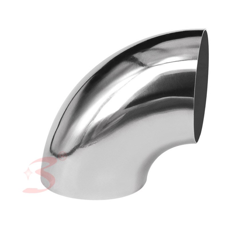 直营 201材质90度不锈钢冲压焊接口径168~152排气管配件弯头