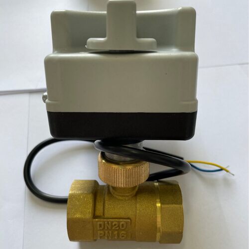 AC220V 二线 DN15-40二通三通电动球阀 手自一体 中央空调风管盘