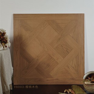 广东砖哑光凡尔赛拼花木纹砖800X800客厅卧室阳台防滑耐磨胡桃木
