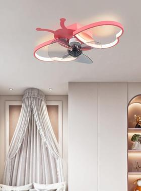 境风扇灯新吸款北欧简约尚儿童房顶A-FS0338灯静音一体跨卧室时房