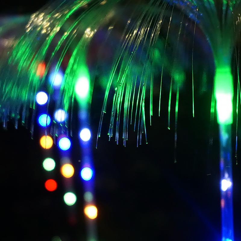 源头厂家直销新KW-20230水款太阳能e母灯七彩ld光户 纤外花园太阳