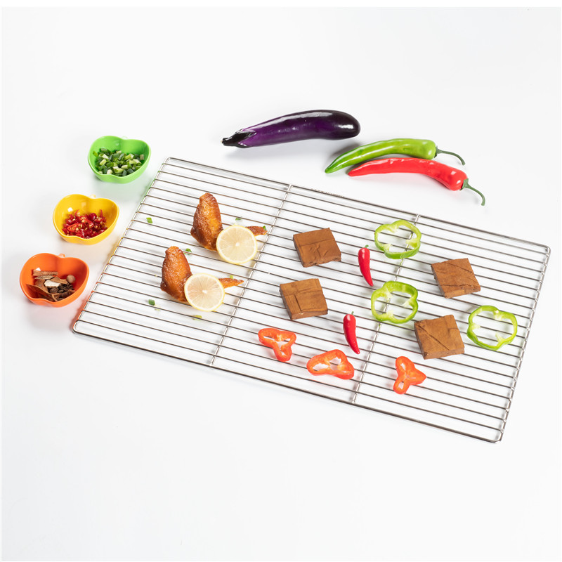 加粗烧烤网d 不锈钢网片 大号户外烤肉网格 长条烤炉网架 商用家