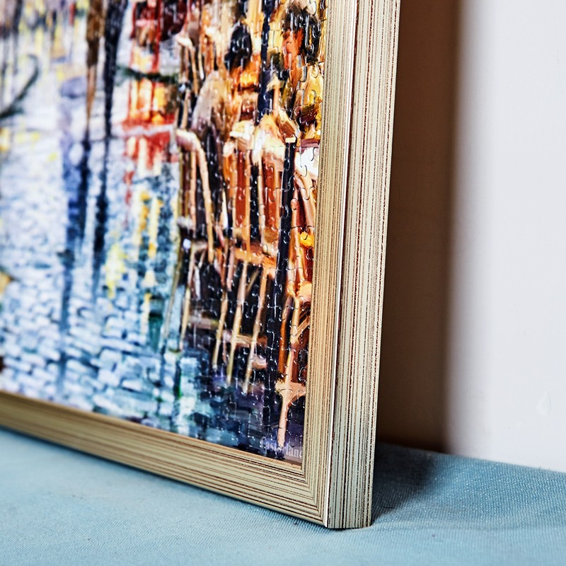 拼图框1000片定做50 75寸拼图相框架500 2000片画框裱框实木框