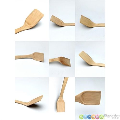 竹铲子弯柄弯头铲不沾锅专用平底锅铲家用厨房炒菜铲子煎铲中华铲