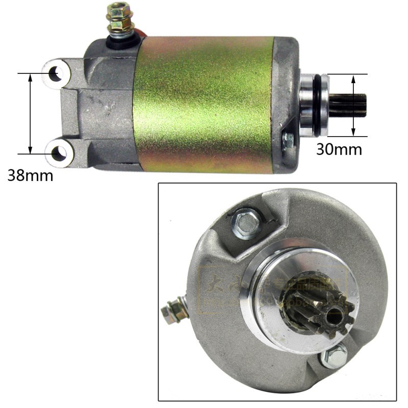 水冷本I田CH大绵羊CFp250马达起动机双连齿马达V3 V5启动马达电机