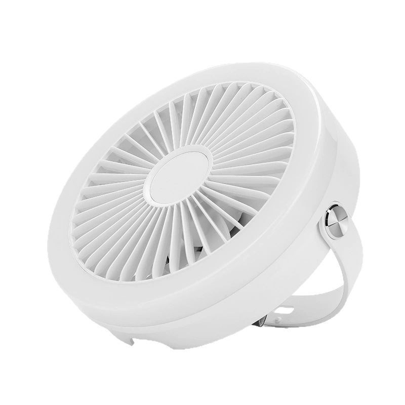 晚阅吊扇充电式小吊扇床上挂蚊y帐露营风扇户外宿舍超静音吊灯风