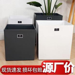 简约花盆正方形四方形塑料加厚耐用滑轮绿植树盆客厅阳台落地花盆