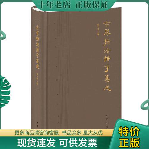 正版现货9787101118704 古琴指法谱字集成 张子盛主编 中华书局