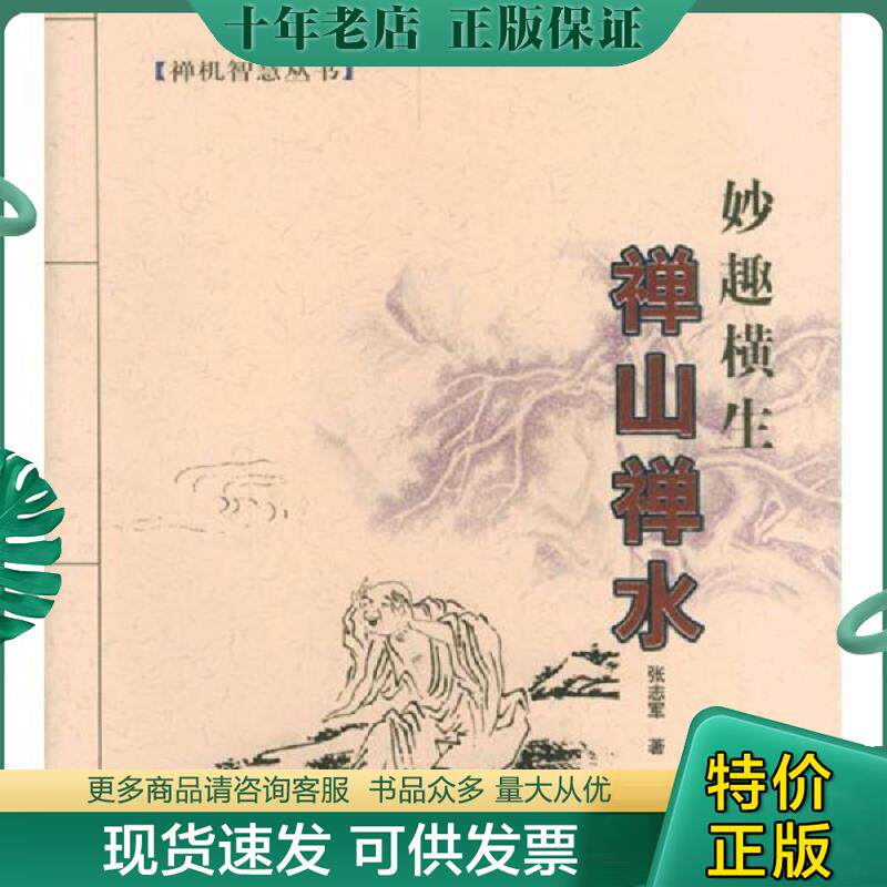 正版现货9787801882271 禅山禅水 张志军著 现代出版社