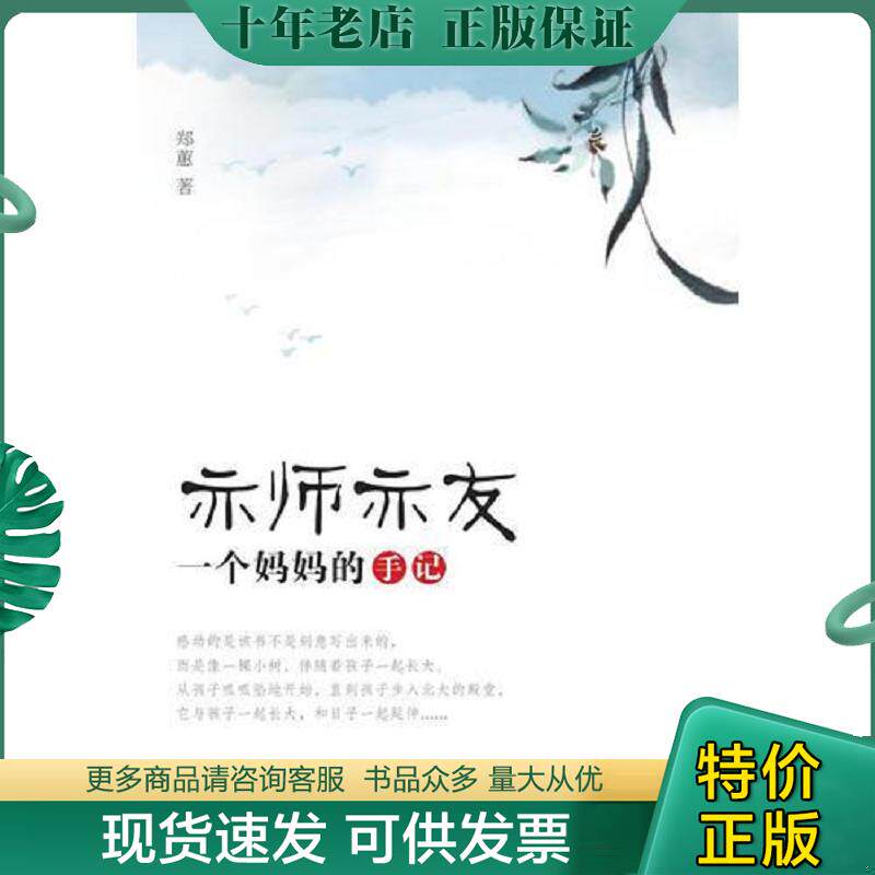 正版现货9787566801715 亦师亦友 一个妈妈的手记 郑蕙 暨南大学出版社
