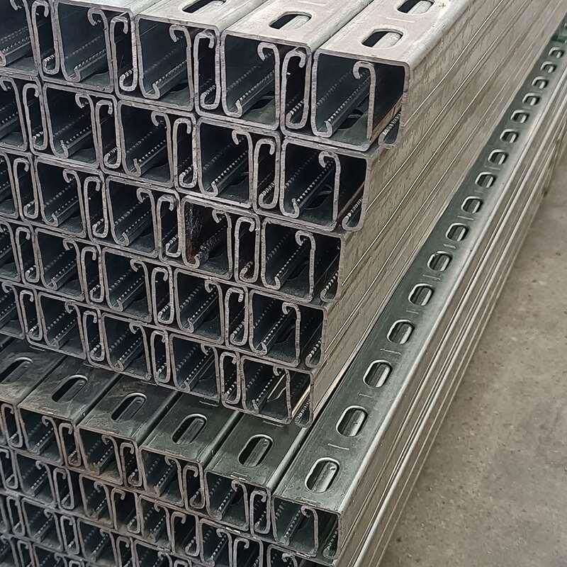镀锌c型钢抗震支架桥架光伏支锌架热浸喷塑厂家新品