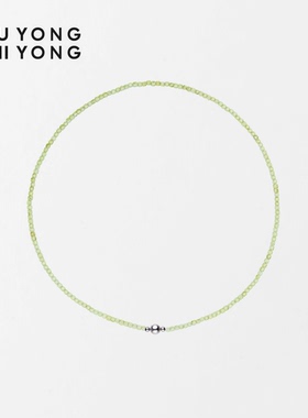 无用之用天然橄榄石方糖项链