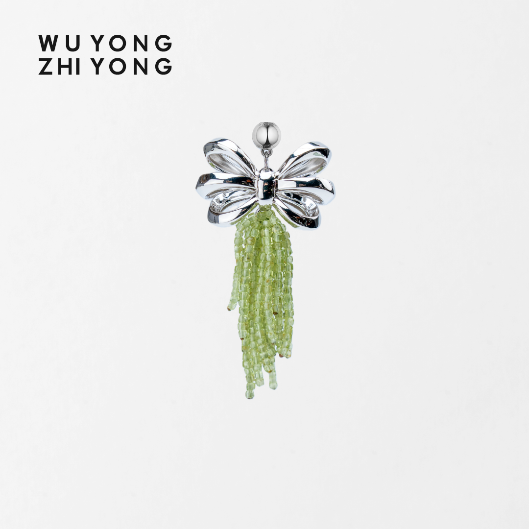 无用之用925银流苏蝴蝶结