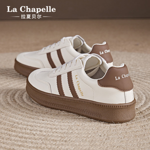 【清仓】拉夏贝尔德训鞋女2026春秋百搭配裙子透气运动休闲小白鞋