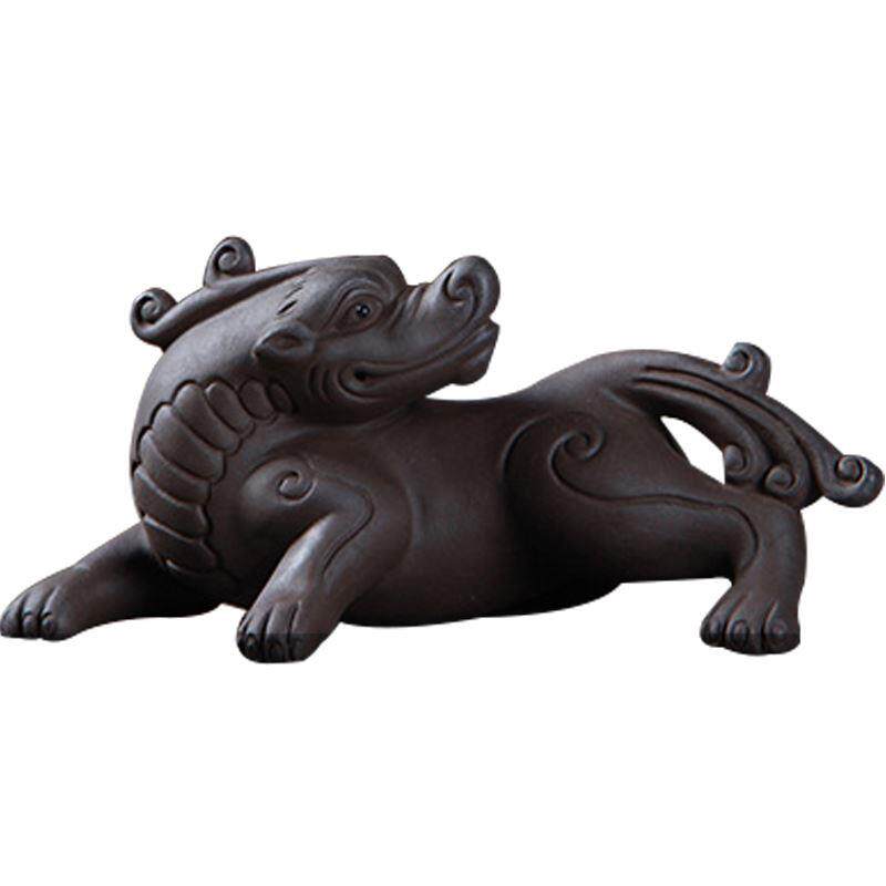 陶迷 茶宠貔貅茶宠招财进宝摆件茶道茶具配件雕刻紫砂工艺品茶道