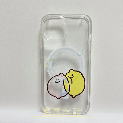 适用于苹果17promax三星联名Second Morning柠檬手机壳16EMagsafe弱磁吸15Pro亚克力14Pro苹果11泡泡柠檬