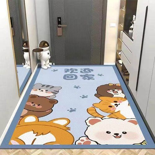 硅藻泥进门地垫入户门地垫吸水速干门口垫子耐磨耐脏地毯卡通门垫