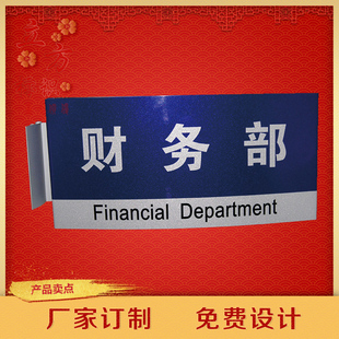 医院科室牌 学校门牌 办公室牌 单位 班级 定制双面弧形铝合金牌