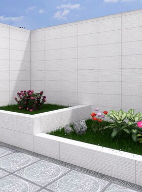 白色外墙瓷砖300x600别墅阳台墙砖花园围墙文化砖室外庭院墙面砖
