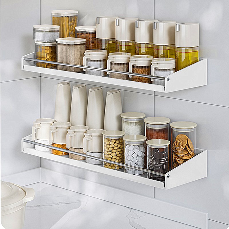 厨房调料置物架免打孔多层壁挂调B料架家用墙上多功能调味料收纳