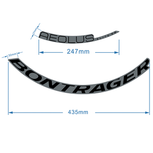 棒槌哥Bontrager Aeolus Elite H50TLR公路碟刹轮组自行车贴纸车