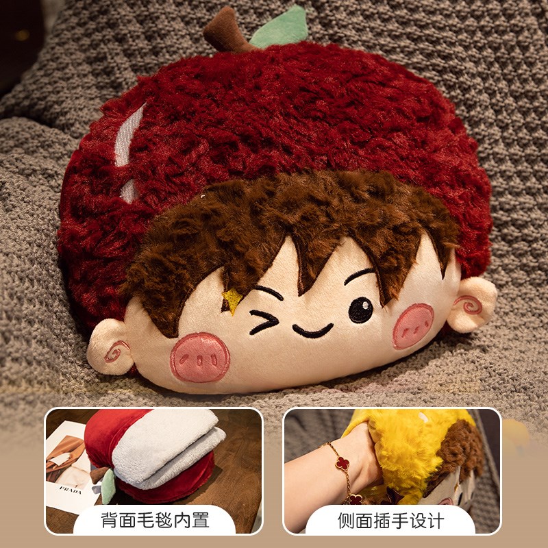 加厚抱枕被子两用办公室午睡枕头毯子二合一汽车折叠午休沙发靠枕