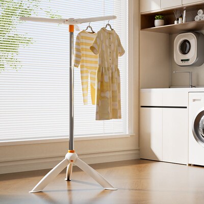 小型晾衣架儿f童挂衣架飘窗衣架可移动收纳折叠晾晒架阳台挂衣杆