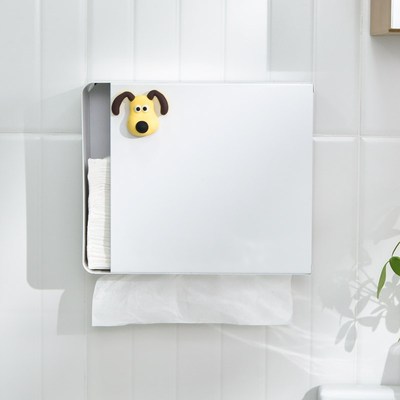 卫生间擦手纸盒壁挂免打孔抹手纸巾置物架浴室镜柜下悬挂式抽纸盒