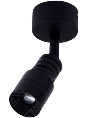 黑色led明装小射灯3W5W7W可A调焦变焦聚光氛围灯餐桌吸顶万向可调