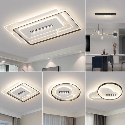现代简约客厅灯2025新款智能语音led全光谱创意家用主卧室吸顶灯