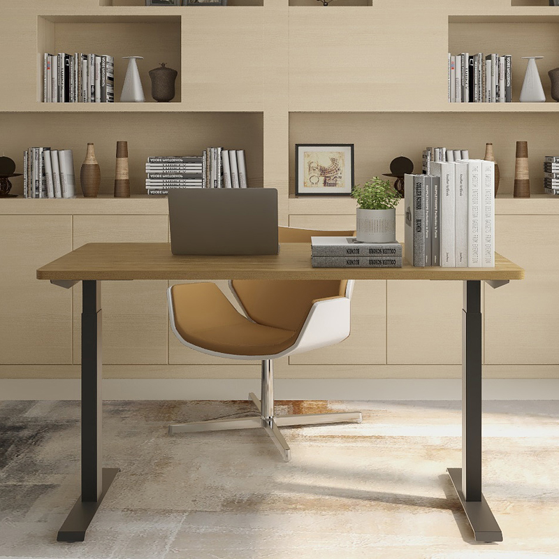 绍兴智翰电动升降k桌支架加厚办公桌架书桌儿童桌腿双电机两节三