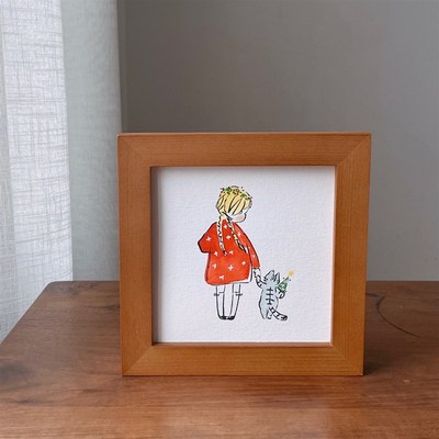 日系迷你 咖啡 小挂画 厨房摆画墙洞遮挡 装饰画 可爱画 墙面拼画